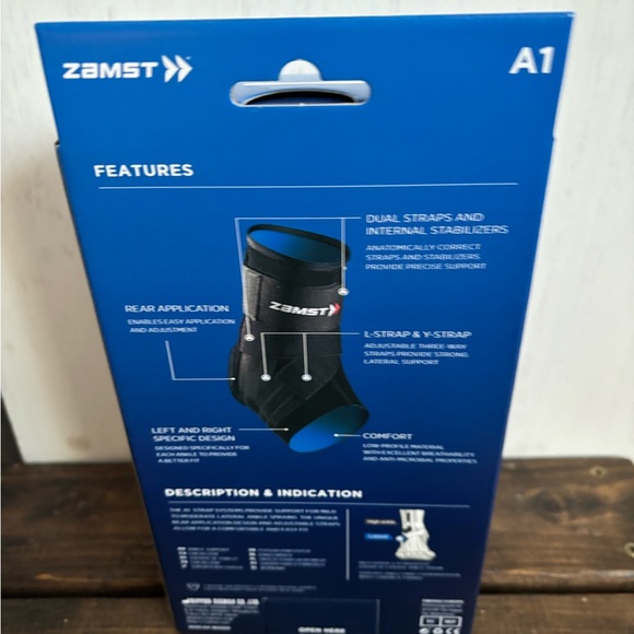 Zamst A1 Ankle Brace RIGHT ANKLE LARGE - Picture 2 of 3